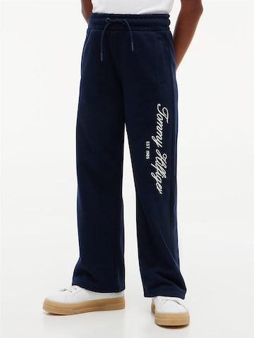 TOMMY HILFIGER Flared Broek in Blauw: voorkant