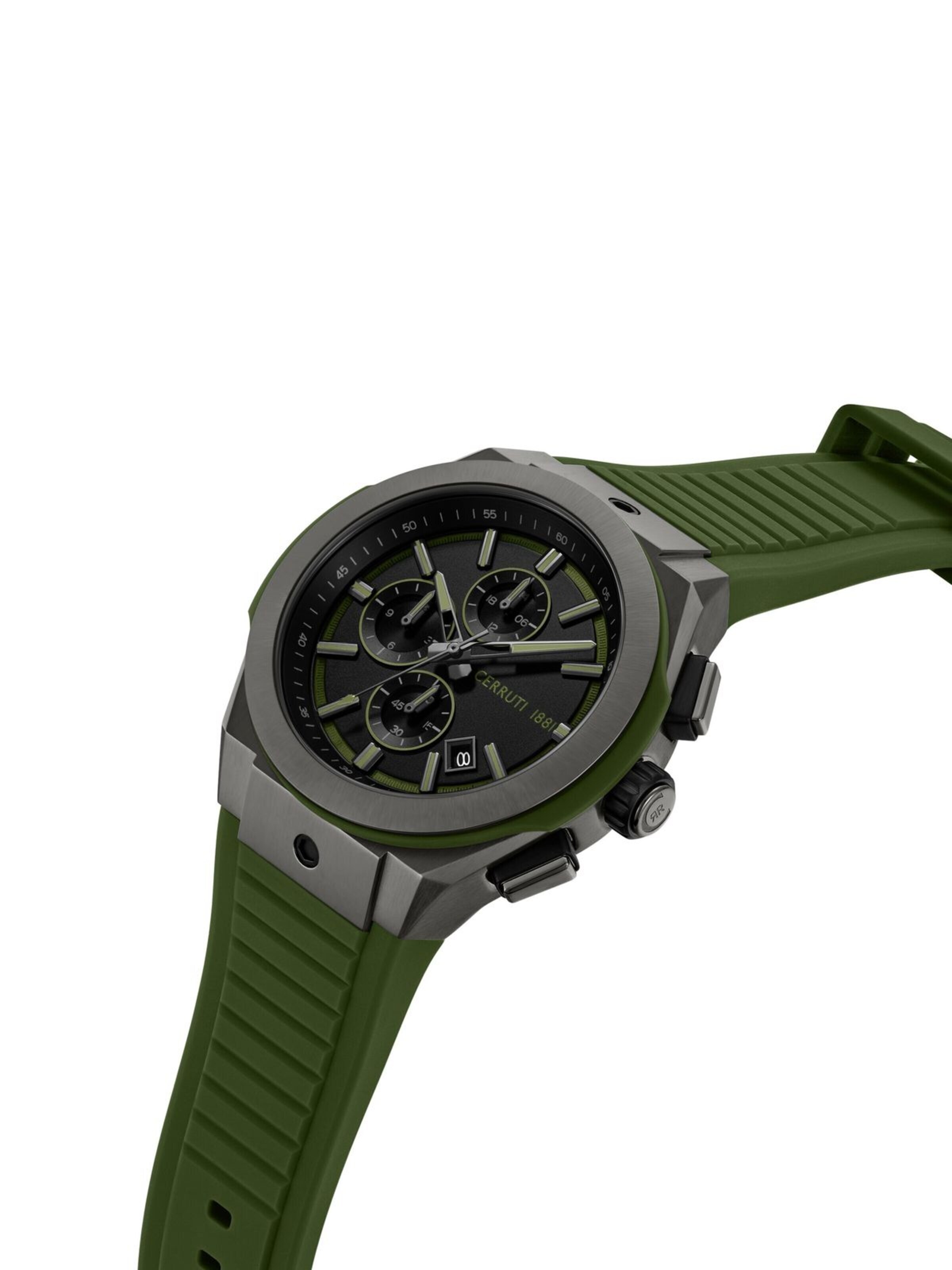 CERRUTI 1881 Analog watch 'Function watch Ruscello' in Green