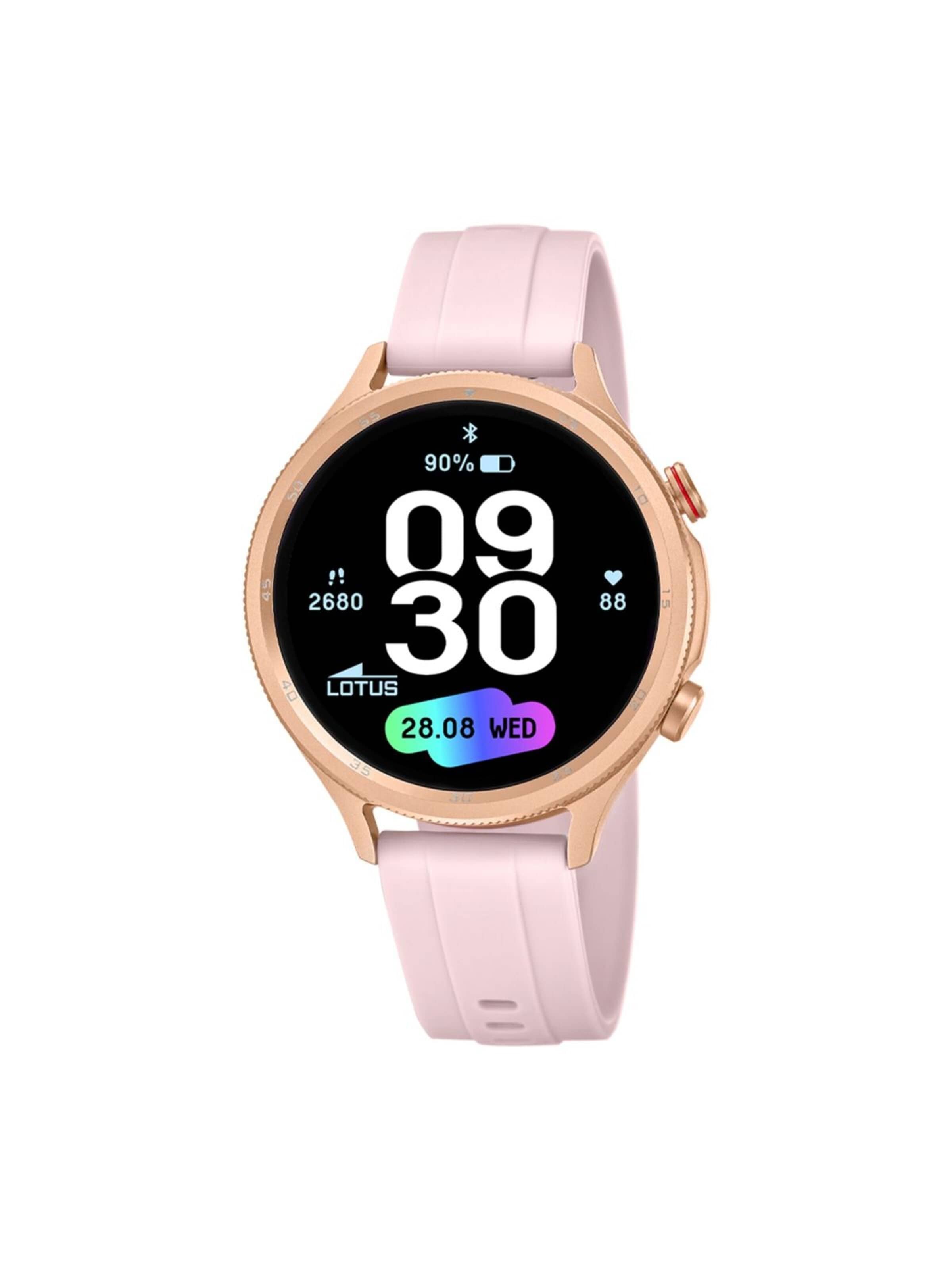 Montre digitale 'Naya Lite' Lotus en rose : devant