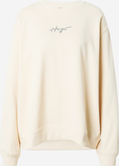 HUGO Sweatshirt 'Classic' in beige / silber, Produktansicht