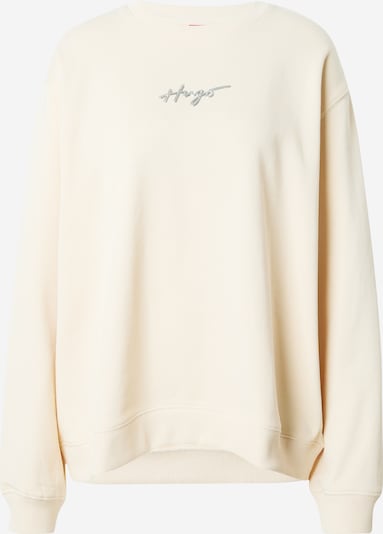 HUGO Red Sweatshirt 'Classic' in beige / silber, Produktansicht