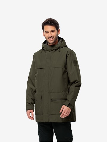 JACK WOLFSKIN Outdoorjacke 'Winterlager' in Grün: predná strana