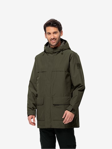 JACK WOLFSKIN - Casaco outdoor 'Winterlager' em verde: frente