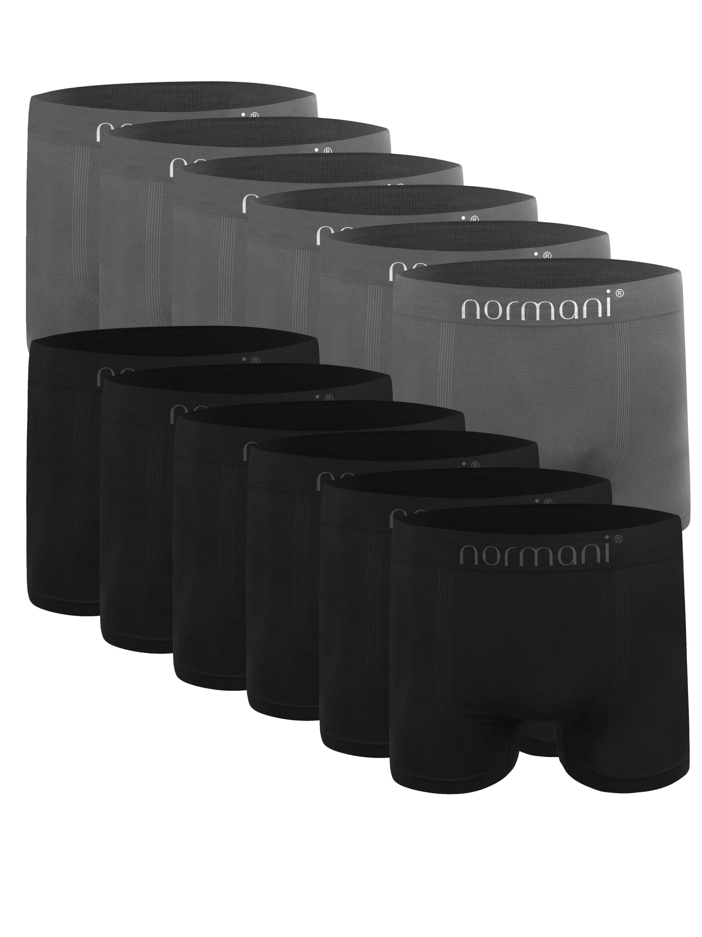 Boxers normani en noir : devant