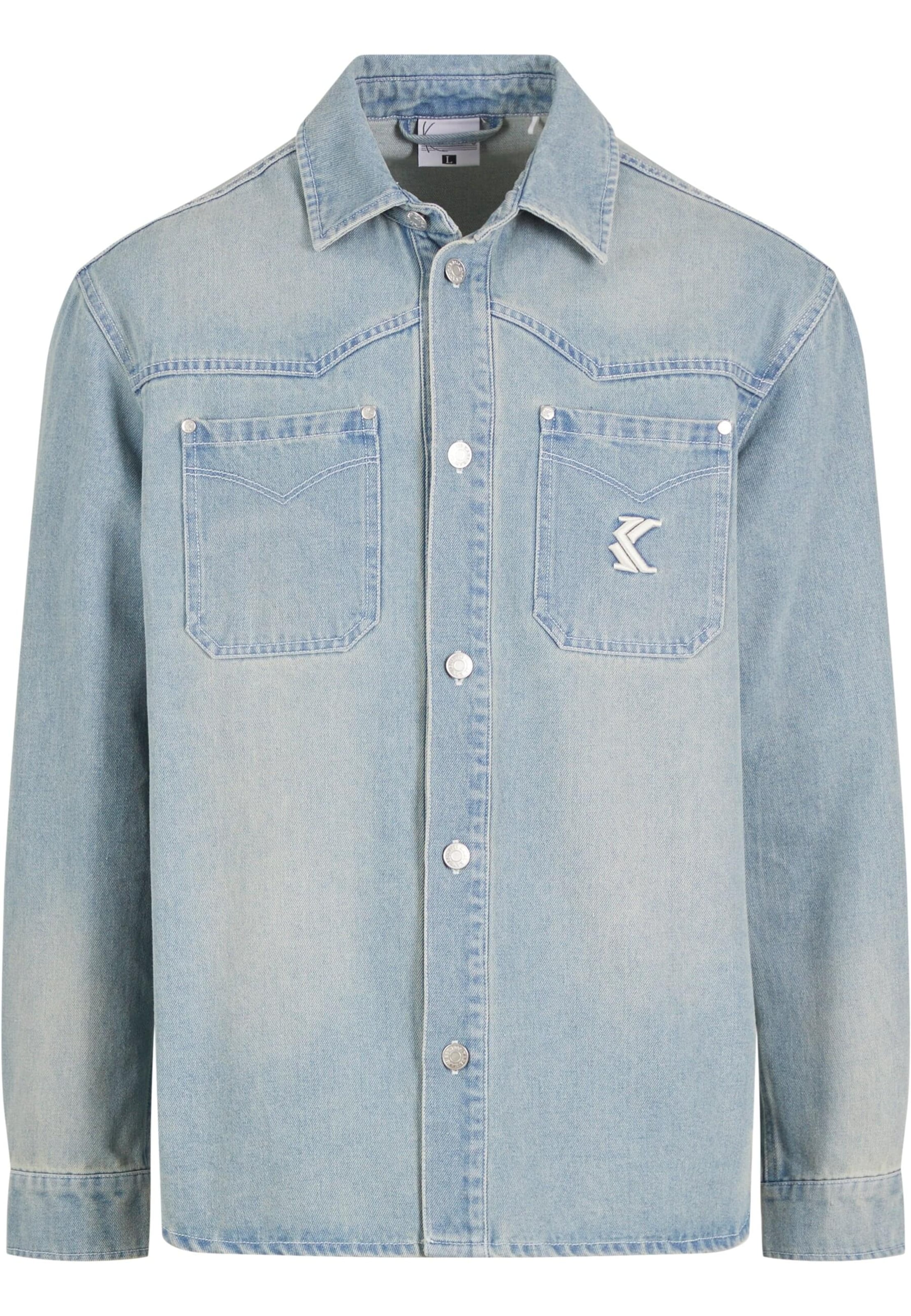 Comfort fit Camicia di Karl Kani in blu: frontale