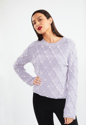 faina Sweater in Purple: front