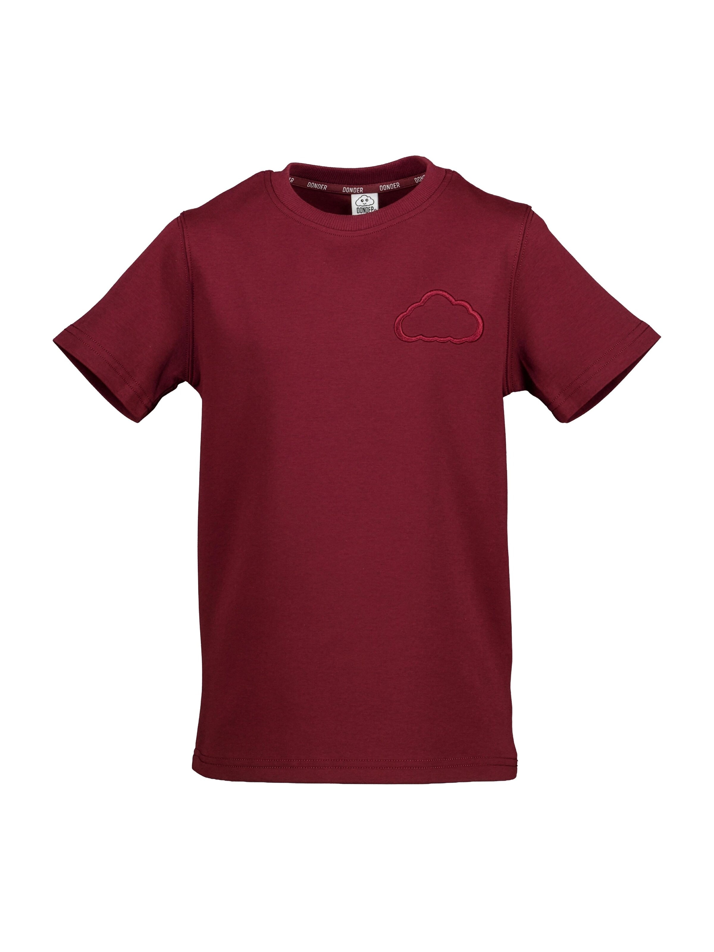 Donder Shirt 'Heavy Tee Essential Canary Yellow' in Red: front