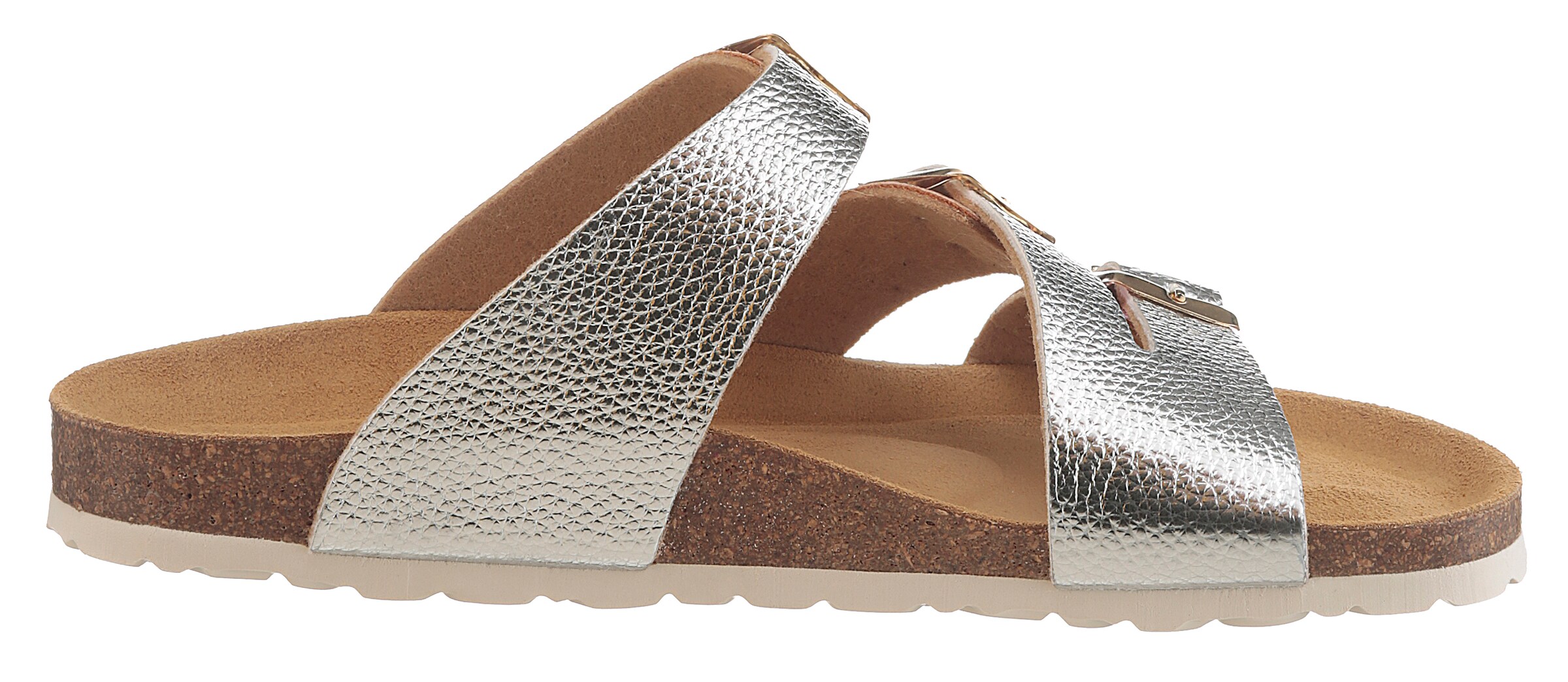 Aniston Mules in Silver