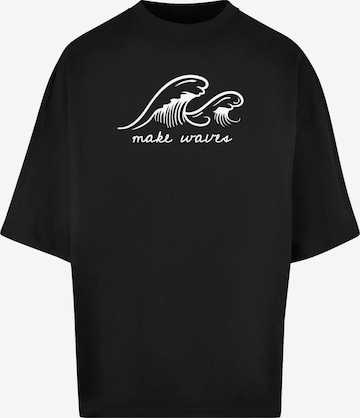 Maglietta ' Summer - Make Waves' di Merchcode in nero: frontale