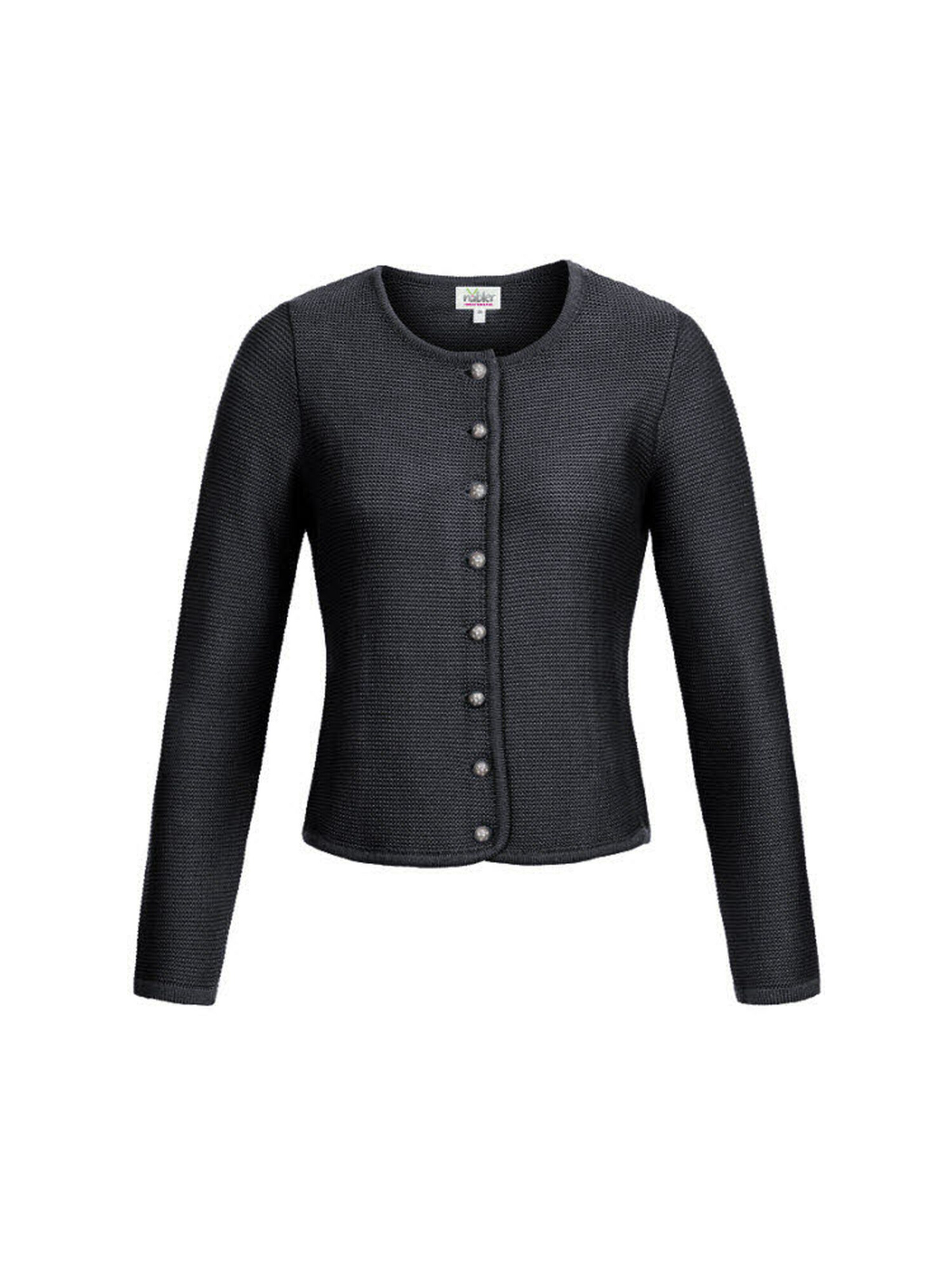 Trachtenhof Nübler Strickjanker 'Strickjacke Anni'‌‌‌‌‌‌‌‌‌ in Grau: Vorderseite