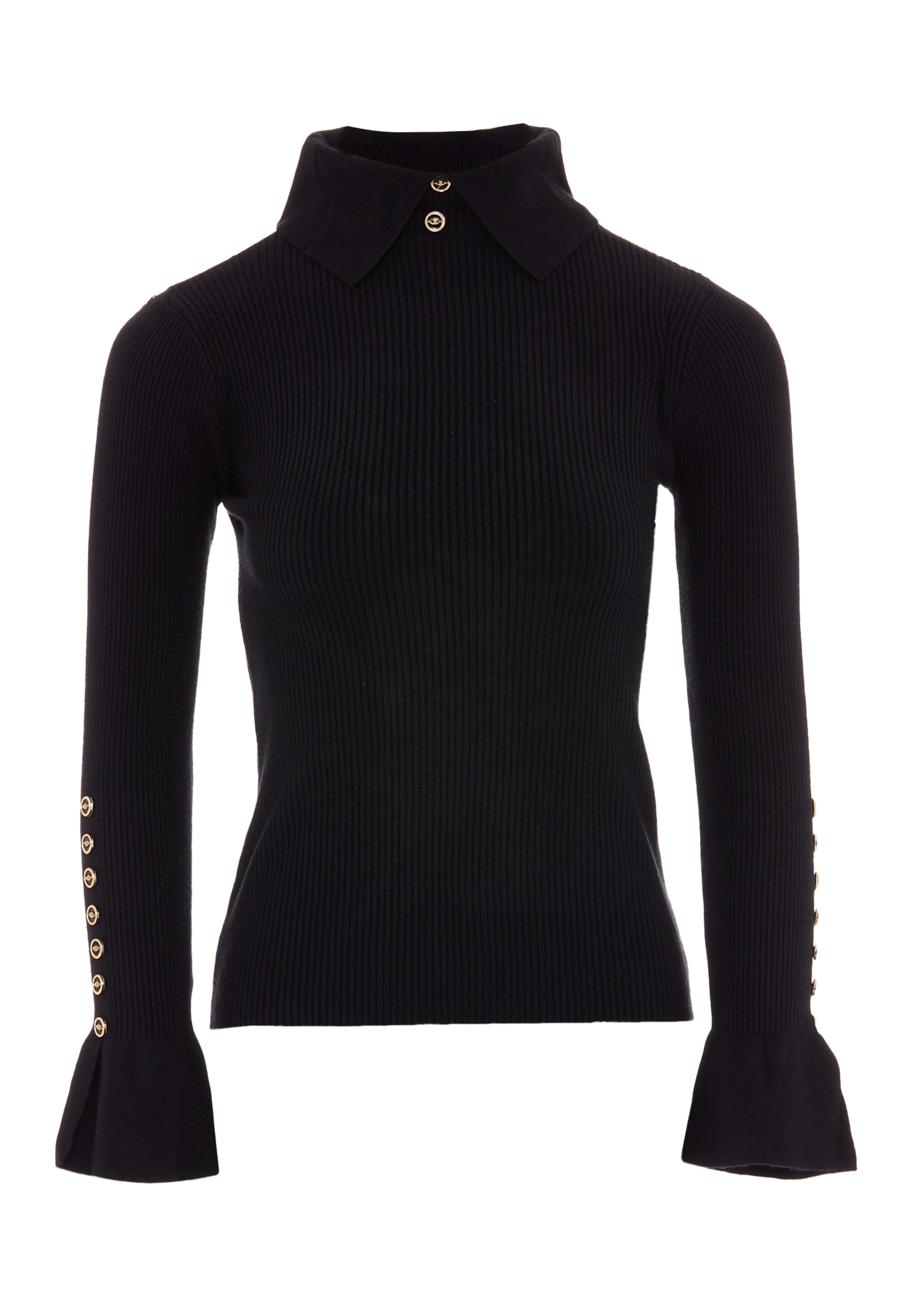 caissa - Pullover em preto: frente