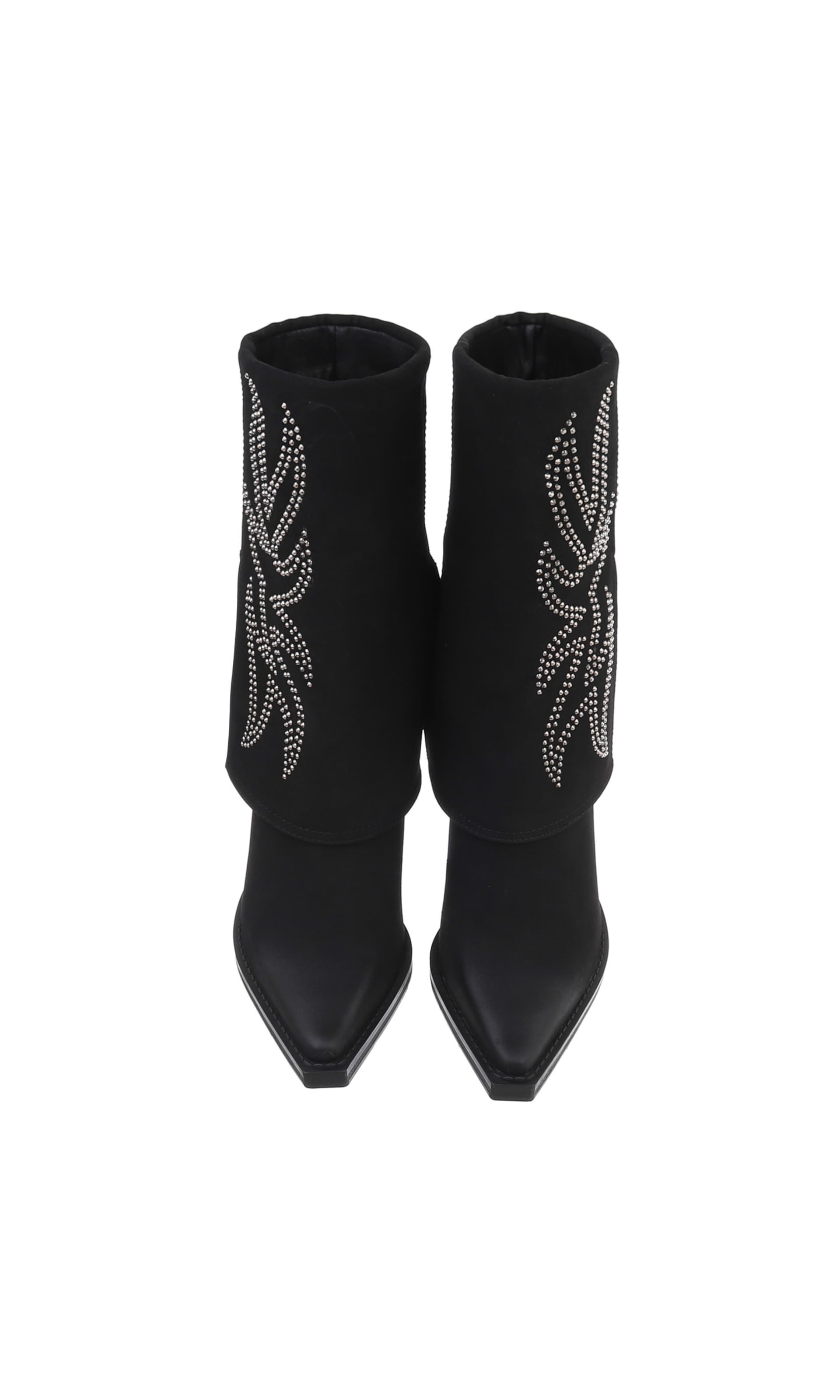 Ital-Design Cowboy Boots in Black