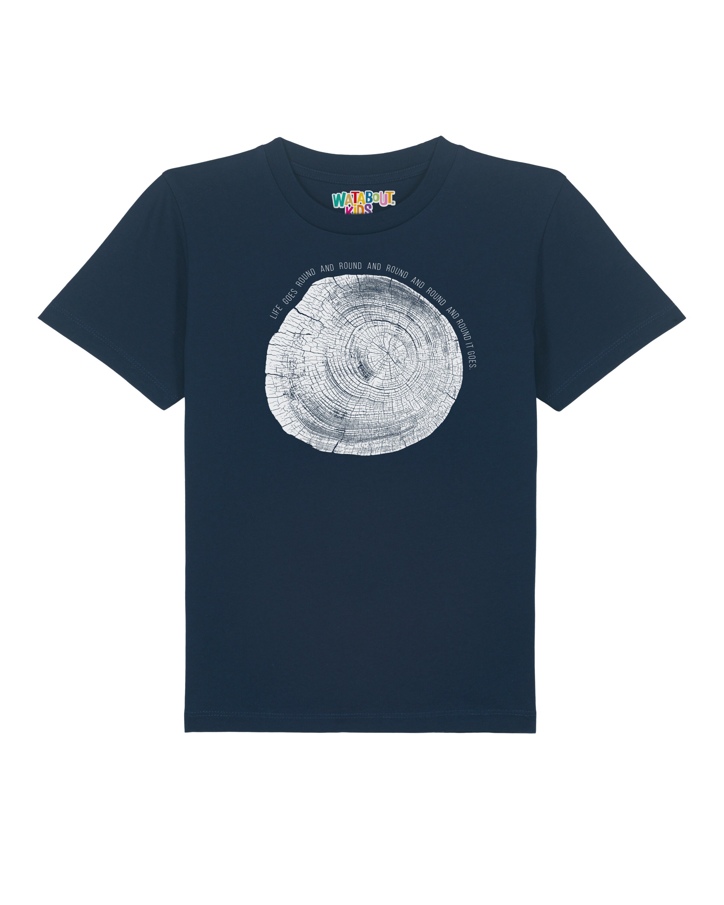 T-Shirt 'Baumscheibe' watabout.kids en bleu : devant