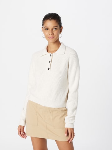 Pull-over Monki en blanc : devant