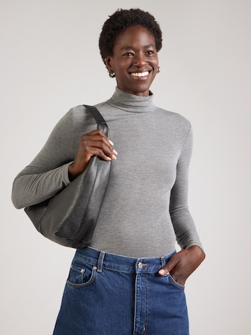 PIECES Shirt 'PCMARIA' in Grey: front