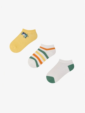 Penti - Meias 'PENTI Captains Island gestreifte 3er-Pack No-Show-Socken' em mistura de cores: frente