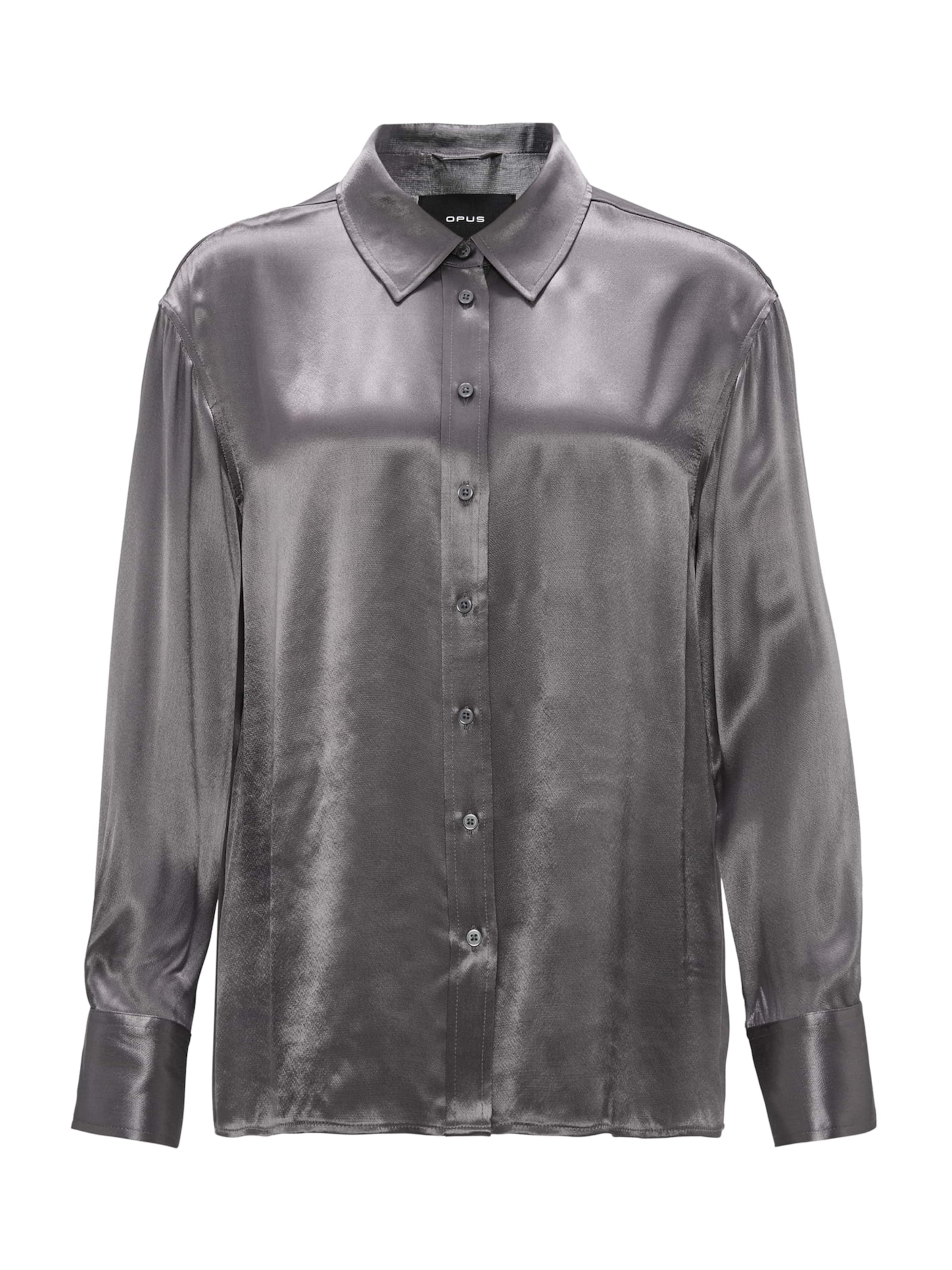 OPUS Bluse 'Fenzy' in Grau: Vorderseite