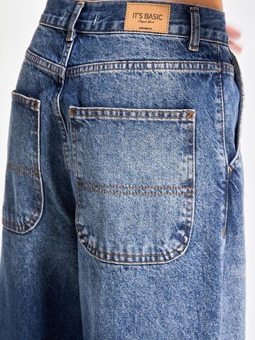 Wide Leg Jean 'NORA Skater Mid Rise Jeans' IT'S BASIC en bleu