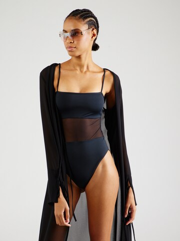 Costum de baie întreg de la Calvin Klein Swimwear pe negru: față