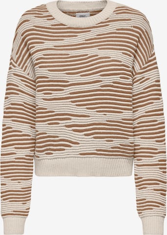 ONLY Sweater 'EMMA' in Beige: front