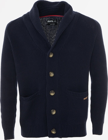 BIG STAR Knit Cardigan 'Harson' in Blue: front