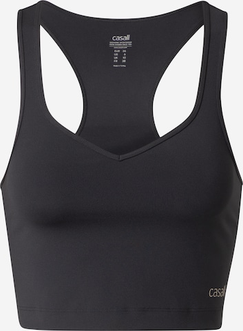 Casall Sports Top 'Heart' in Black: front
