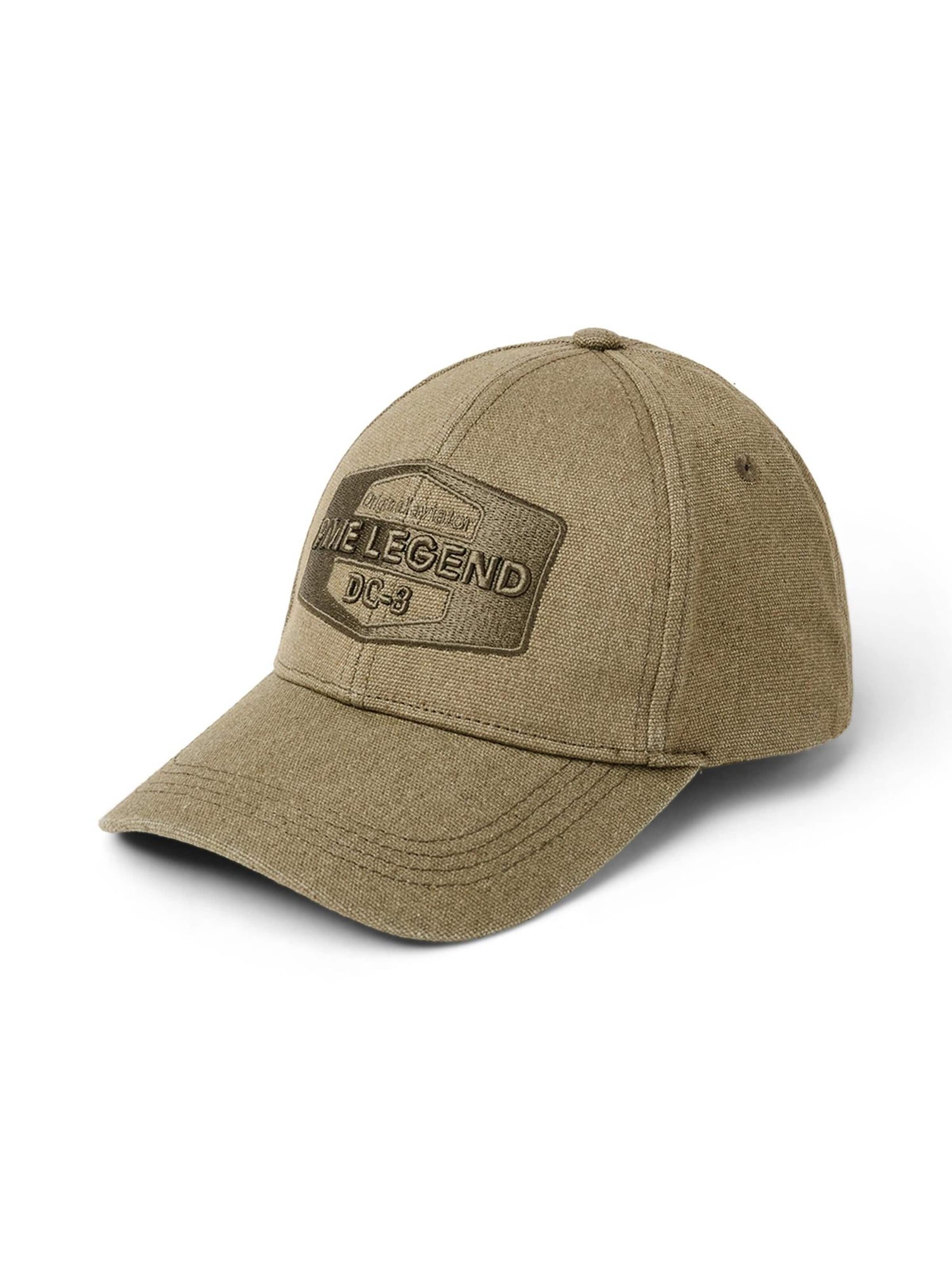 PME Legend Cap 'Washed canvas cap with embroidery' in Green: front
