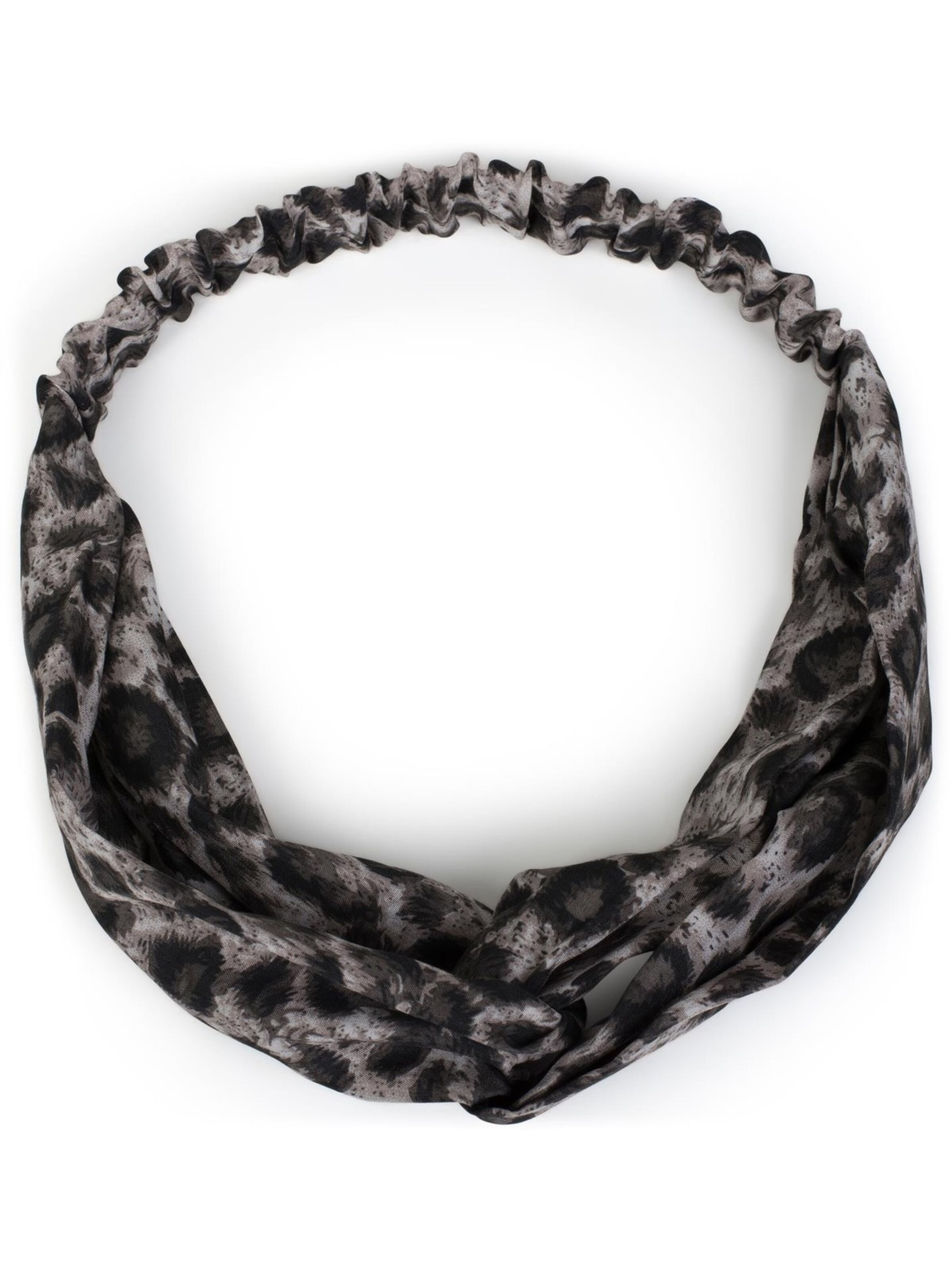 styleBREAKER Haarschmuck 'Haarband mit Leo Print'‌‌‌‌ in One Size in grau, Produktansicht