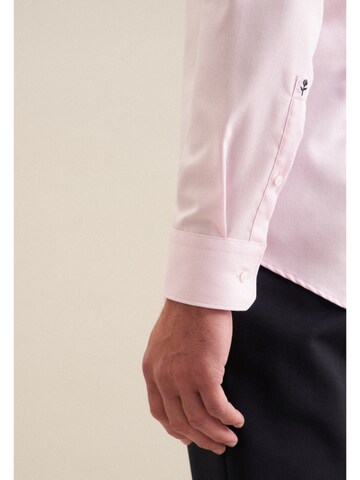 SEIDENSTICKER Slim fit Business shirt in Pink
