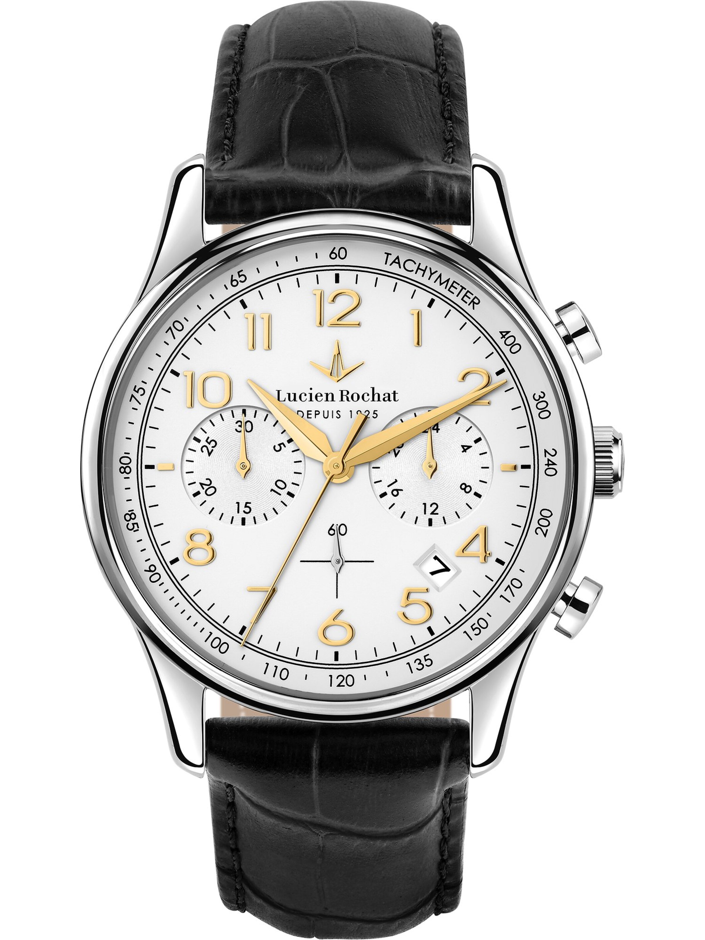 Lucien Rochat Uhr in Schwarz: Vorderseite