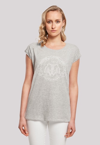 T-shirt 'Harry Potter Hufflepuff Seal' F4NT4STIC en gris : devant