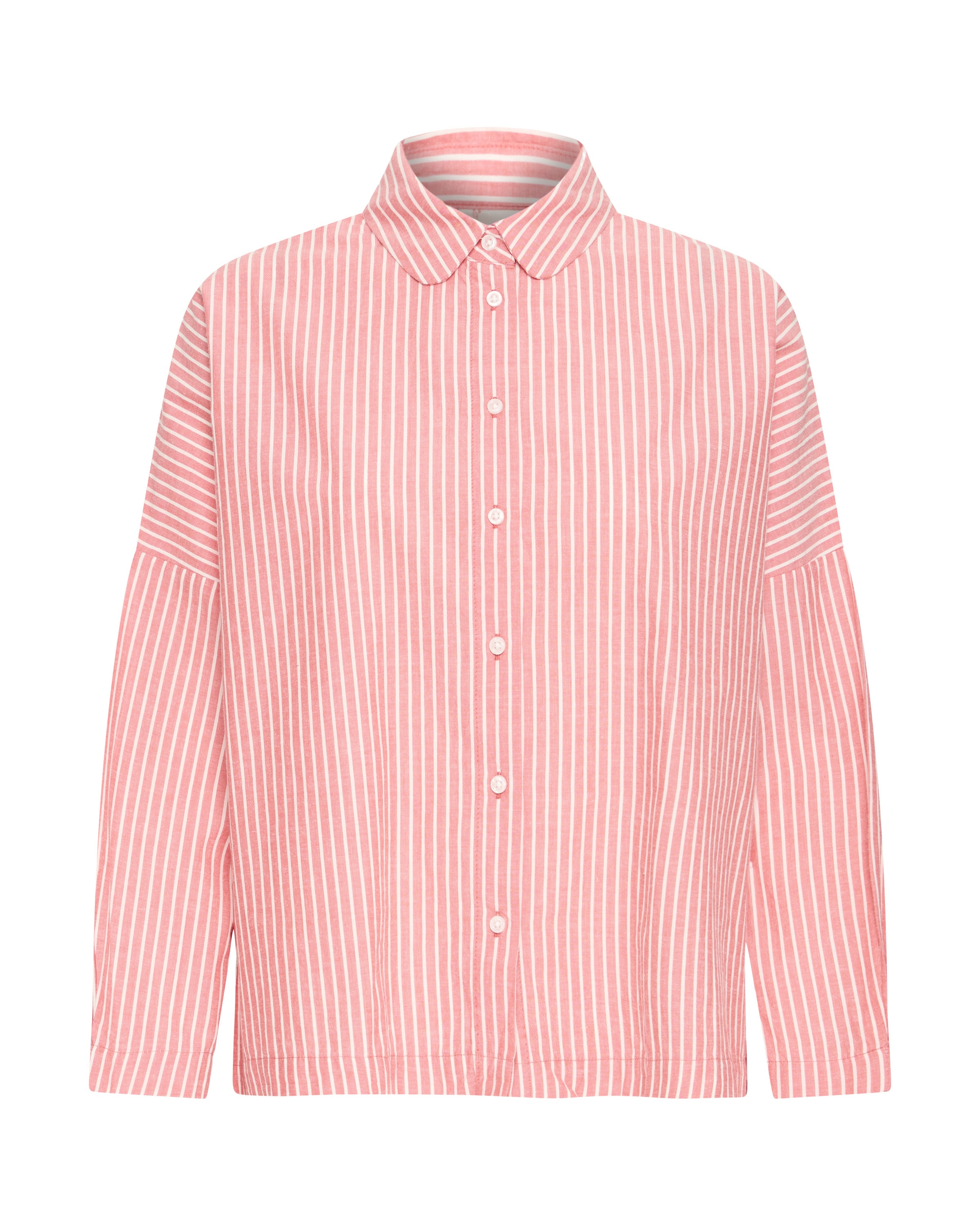 ICHI Blusa 'GILEY ' em S em coral / branco, Vista do artigo