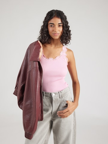 rosemunde Top - Ružová: predná strana