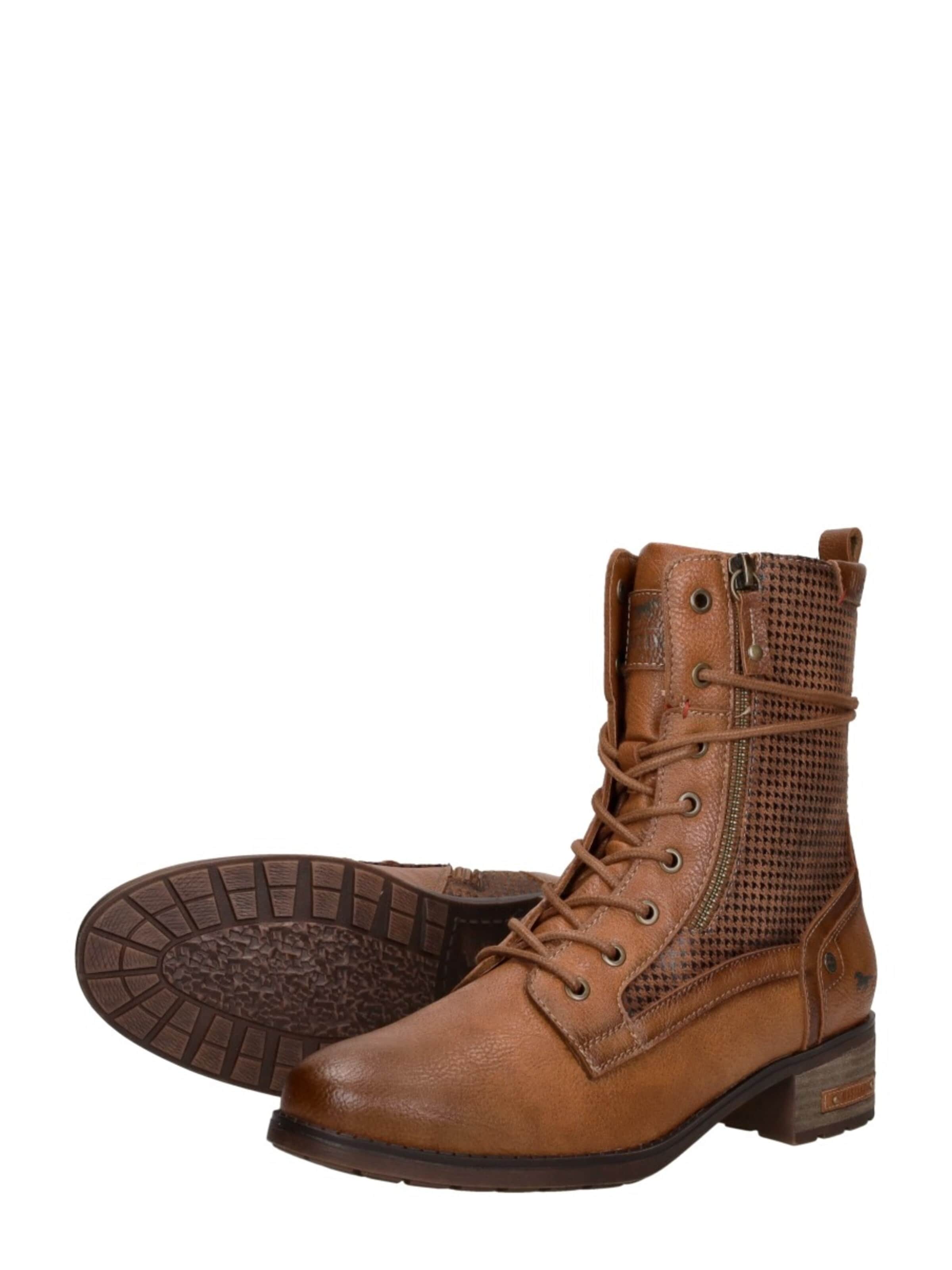 Bottines à lacets 'Veterschoenen Hoog' MUSTANG en marron