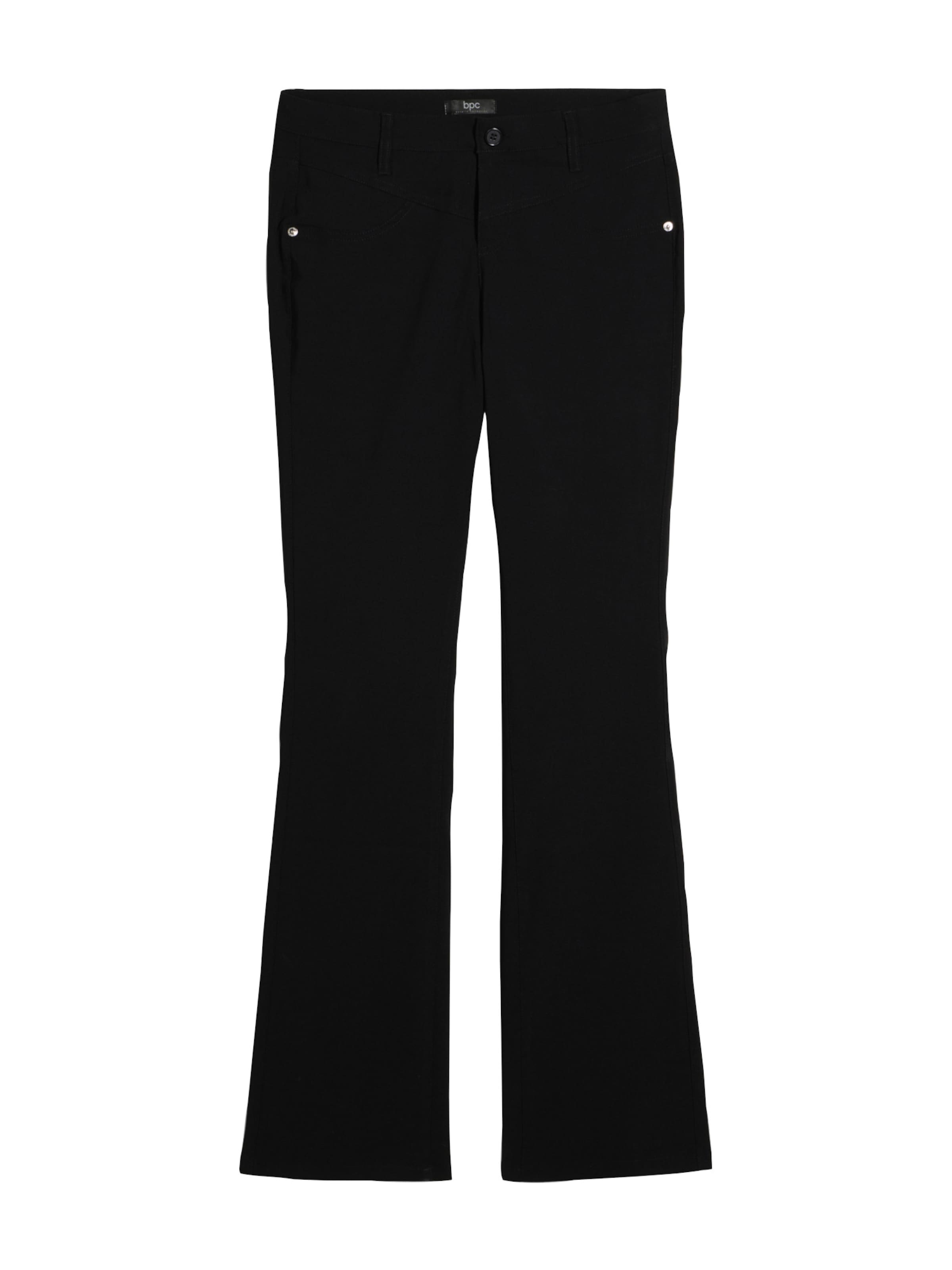 bonprix Bootcut Broek in Zwart: voorkant