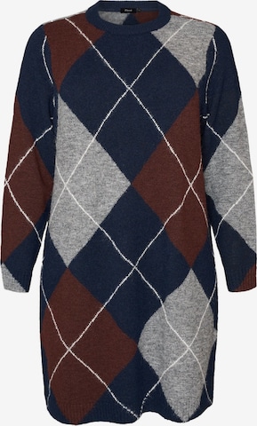 Robes en maille Zizzi en bleu : devant