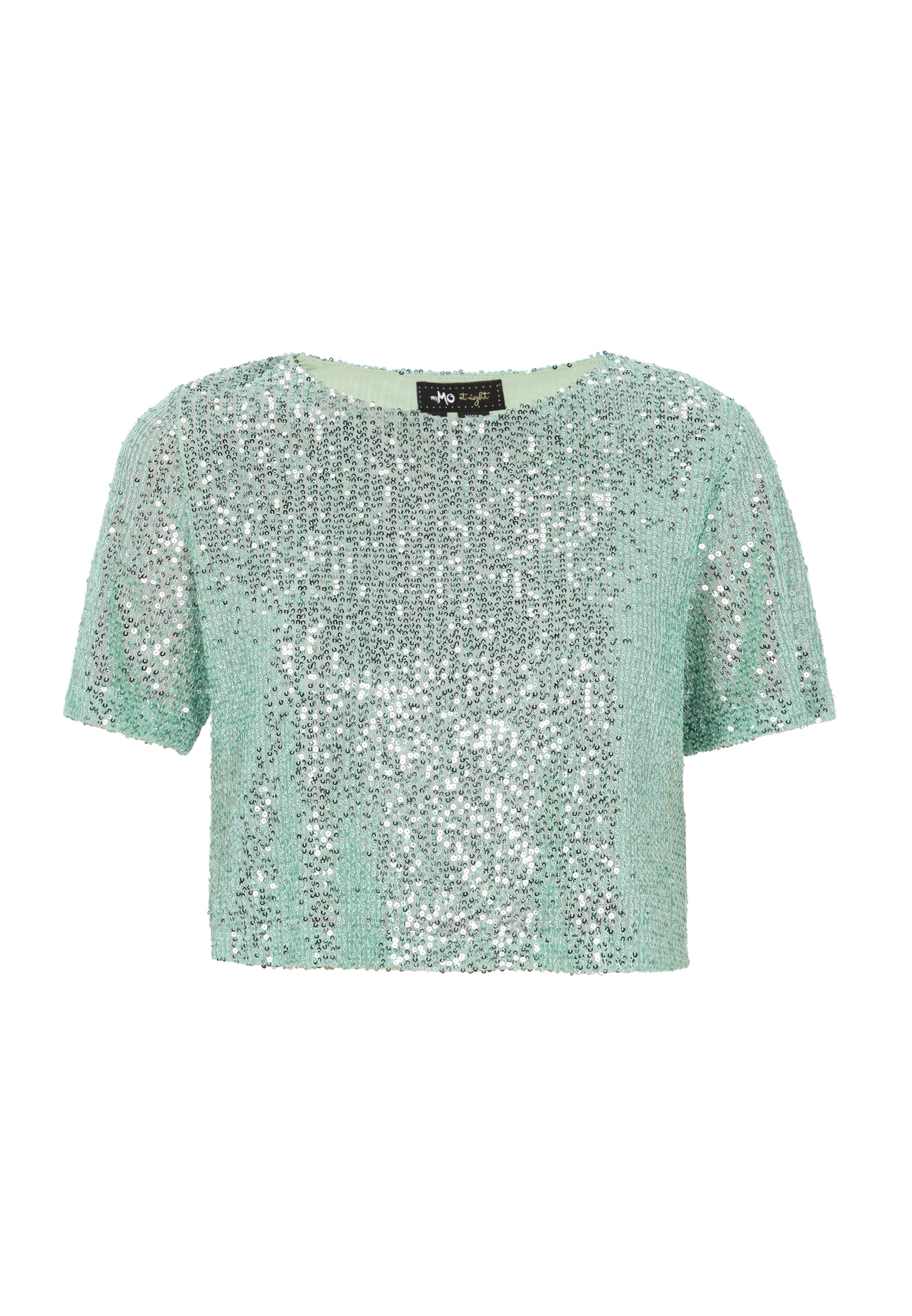 myMo at night T-shirt 'Evening' i grön: framsida