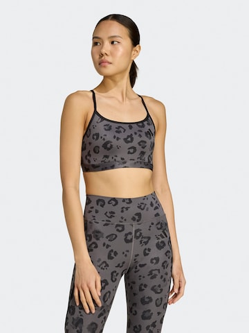 ADIDAS PERFORMANCE Bralette Sports Bra in Grey: front