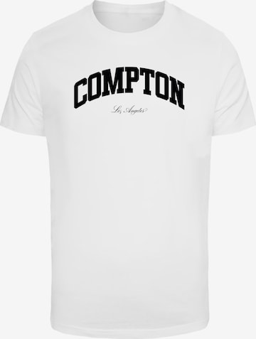 Mister Tee Shirt 'Compton Los Angeles' in White: front