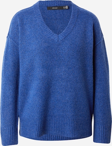 VERO MODA Sweter 'VMILSE' w kolorze niebieski: przód