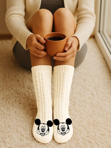 MICKEY MOUSE Socks 'Hüttensocken' in White