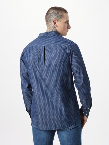 Casual Friday Regular fit Button Up Shirt 'Anton' in Blue