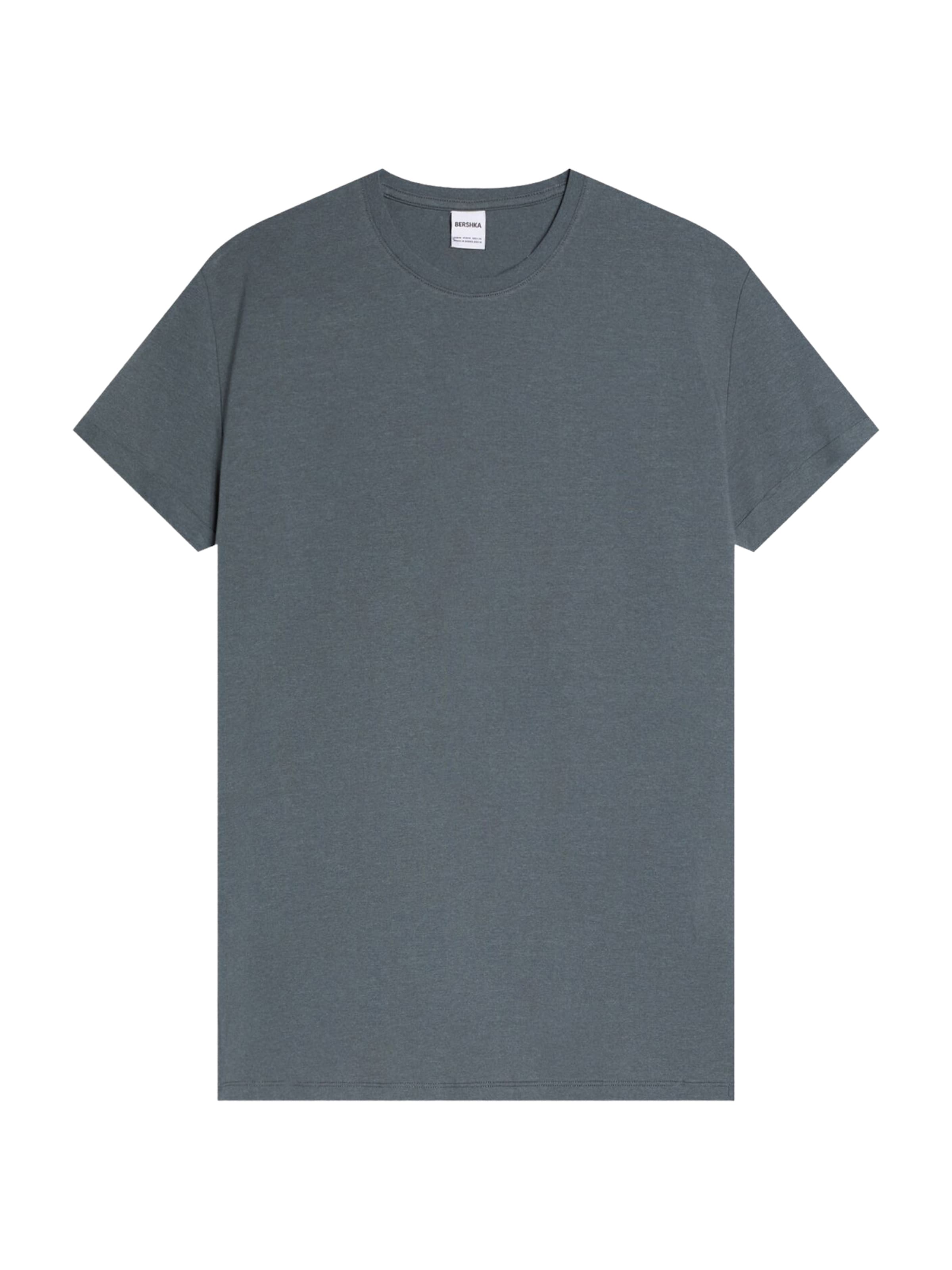 Bershka T-Shirt in Grau: Vorderseite