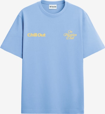 T-Shirt 'Chill Out' On Vacation en bleu : devant
