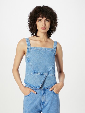Blanche Top 'Storm' in Blue: front