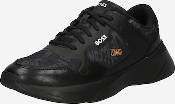 BOSS Orange Platform trainers 'Dean' in Black: front