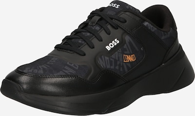 Sneaker low 'Dean' BOSS Orange pe gri metalic / negru / alb, Vizualizare produs