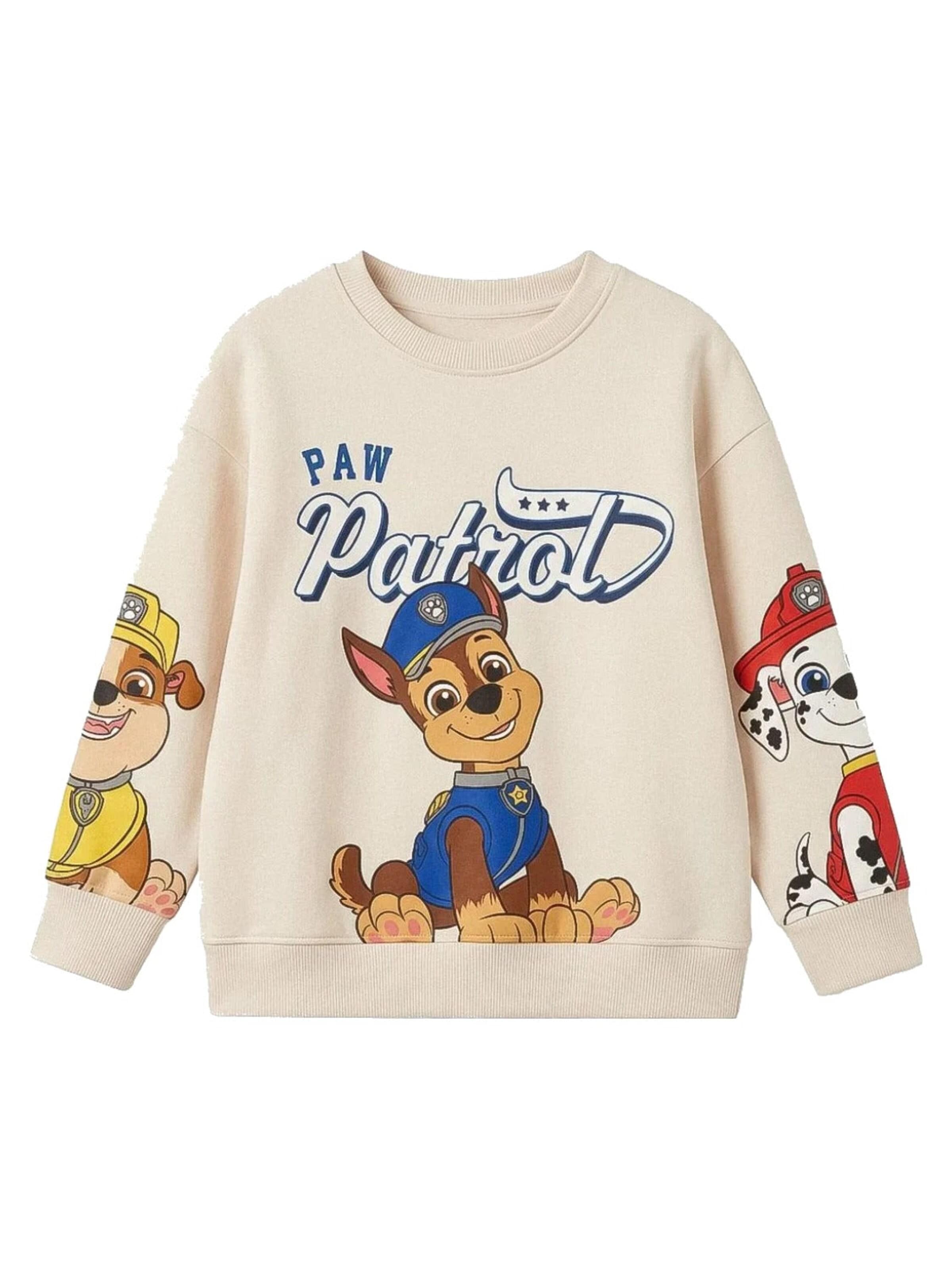 Sweat PAW Patrol en beige : devant
