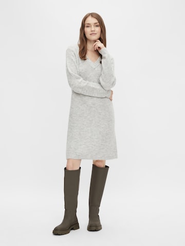 PIECES Knitted dress 'Ellen' in Grey