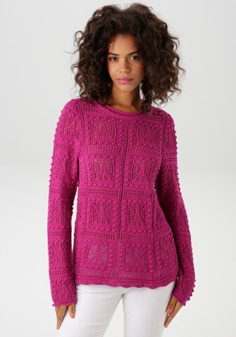 Aniston CASUAL Pullover in Pink: Vorderseite